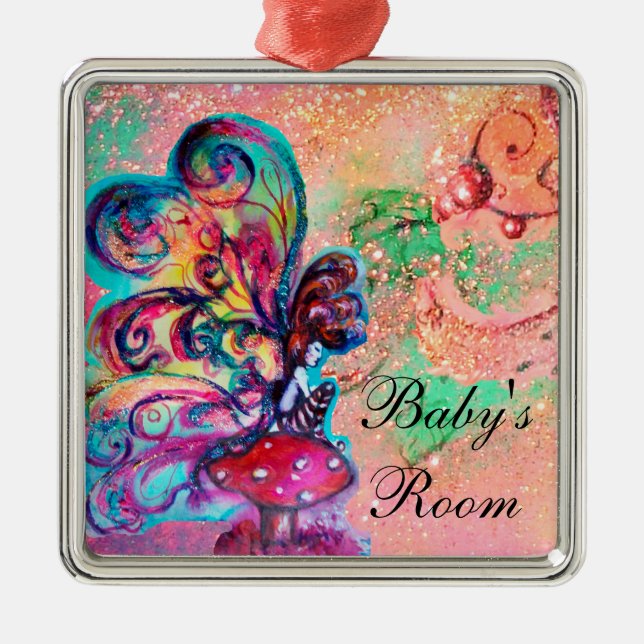 ORNAMENTO DE METAL PEQUENO ELF DE COGUMELO HANGER (Frente)