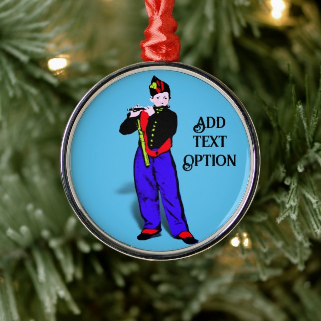 Ornamento De Metal Pequeno Flautista do Manet (Árvore)