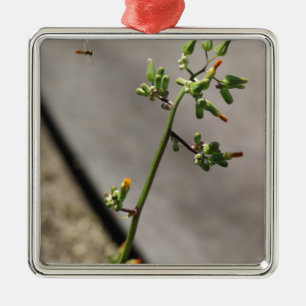 Ornamento De Metal Pequeno Inseto, Pequena Flor