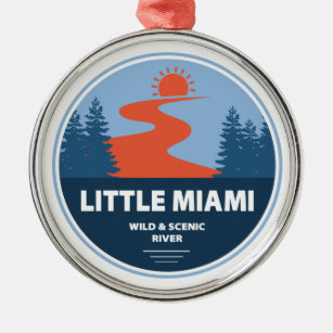 Ornamento De Metal Pequeno Miami Wild E Rio Cênico