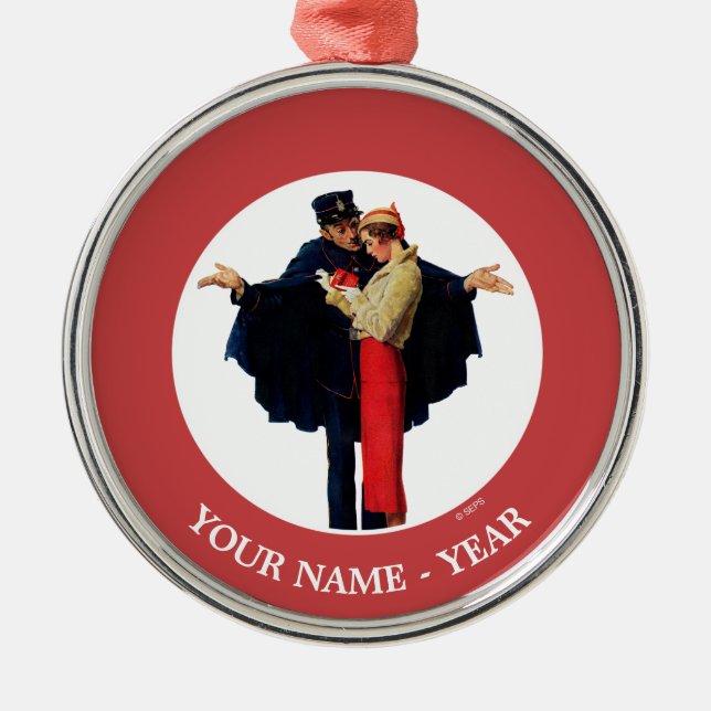 Ornamento De Metal Perdido em Paris (Frente)