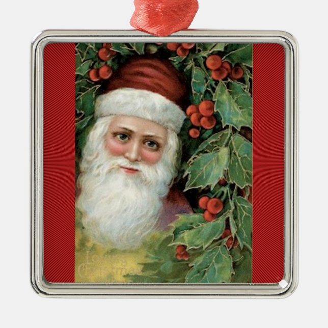 Ornamento De Metal Pere Noel (Frente)