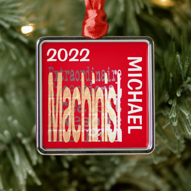 Ornamento De Metal PERSONALIZAÇÃO Extraordinária do Machinista (Árvore)