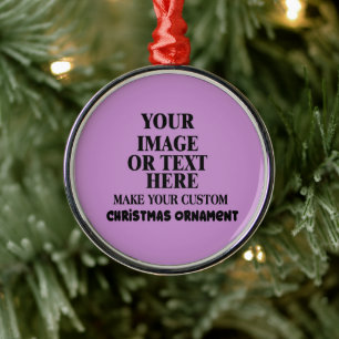Ornamento De Metal Personalizado Faça Seu Próprio Natal