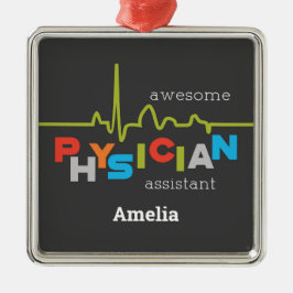 Ornamento De Metal Personalizar, Assistente Médico Semana Incrível