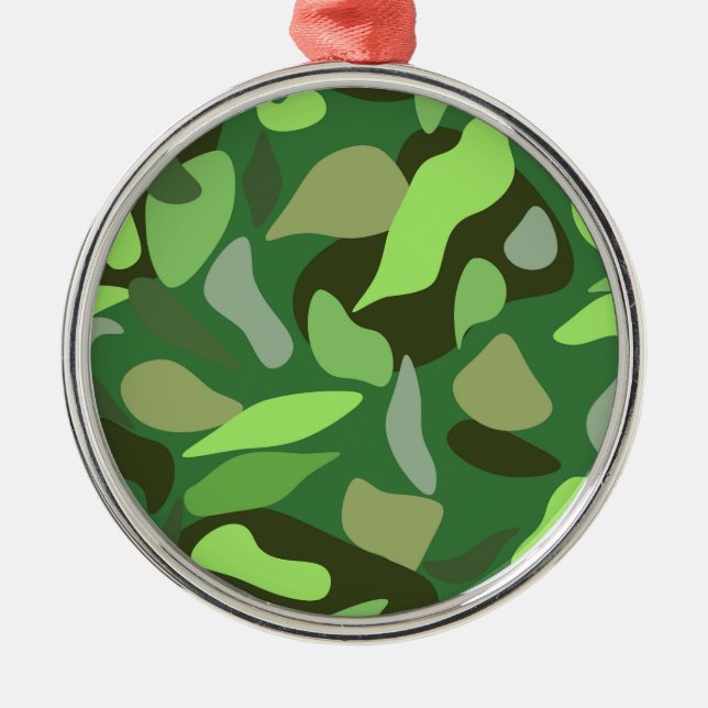 Ornamento De Metal Personalizar Camuflagem (Frente)
