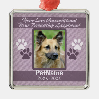 Ornamento De Metal Personalizar Simpatia de Pet de Amor Incondicional