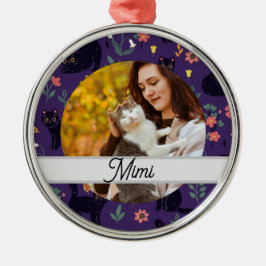 Ornamento De Metal Personalized Cat Ornament | Custom Name