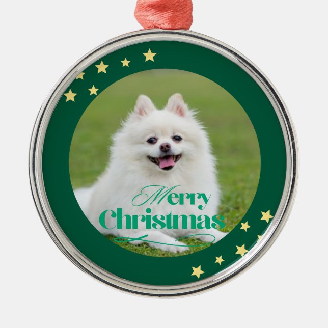 Ornamento De Metal Personalized Christmas Ornament (Frente)