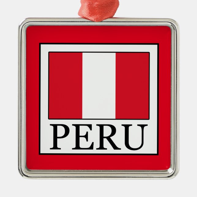 Ornamento De Metal Peru (Frente)