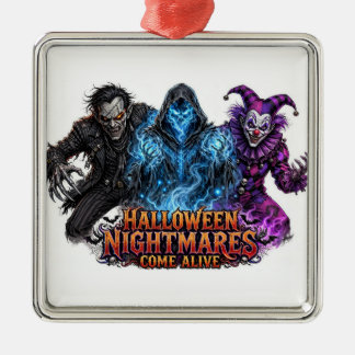 Ornamento De Metal Pesadelos de Halloween se Tornam Reais – Terror As