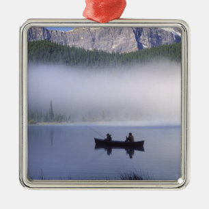 Ornamento De Metal Pesca de canoa no Lago Waterfowl, Banff Nacional