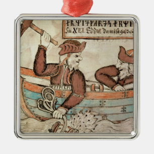 Ornamento De Metal Pesca do Thor para a serpente de Midgard
