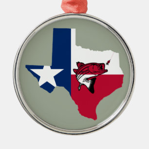 Ornamento De Metal Pesca no Texas