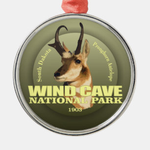 Ornamento De Metal PESO do NP da caverna do vento (Pronghorn)