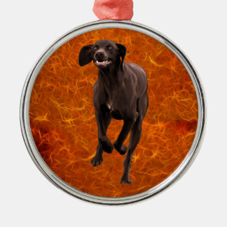 Ornamento De Metal Pet-lover de ponteiro cônico alemão abreviado