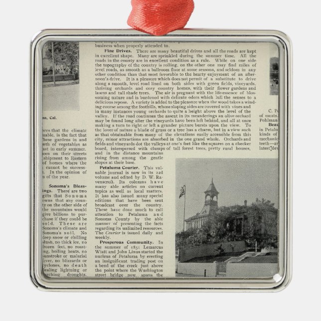 Ornamento De Metal Petaluma Residences, Califórnia (Frente)