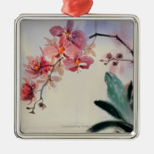 Ornamento De Metal Phalaenopsis