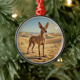 Ornamento De Metal Pharaoh Hound
