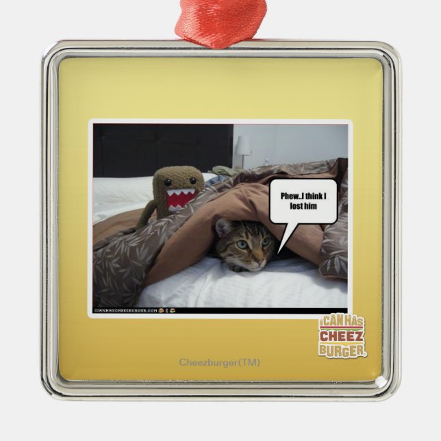 Ornamento De Metal Phew eu penso que eu o perdi (Frente)