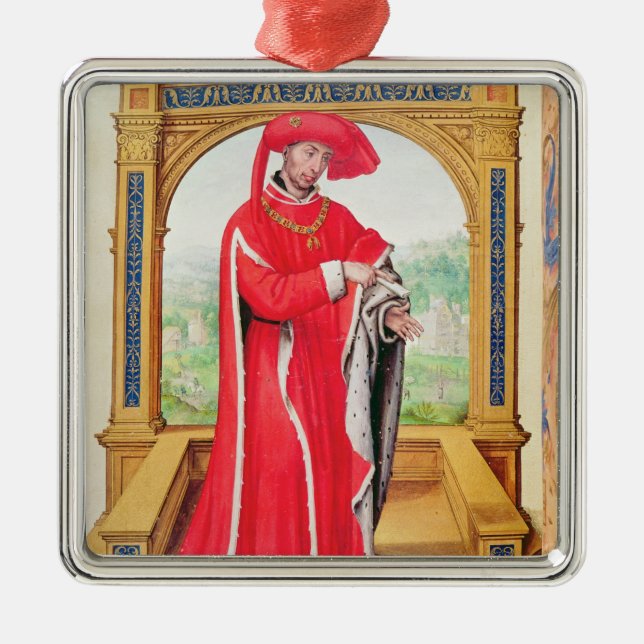 Ornamento De Metal Philip o bom duque de Borgonha (Frente)