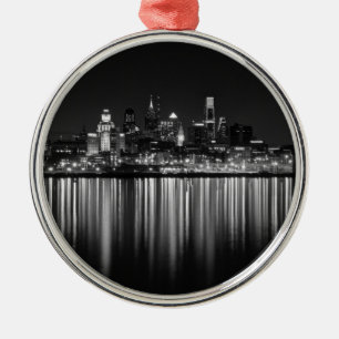 Ornamento De Metal Philly night b/w