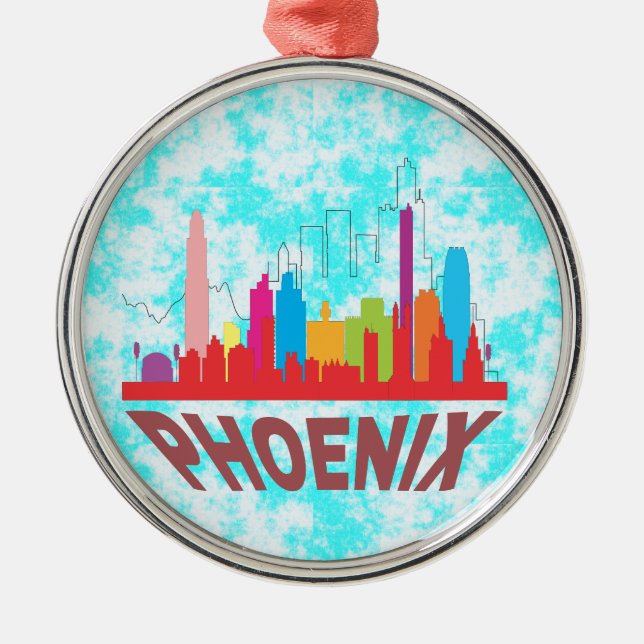 Ornamento De Metal Phoenix (Frente)