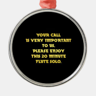 Ornamento De Metal Piada de Atendimento ao Cliente por Telefone Funny