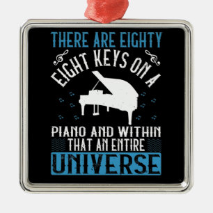 Ornamento De Metal Piano -