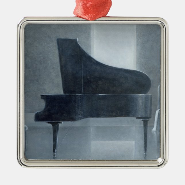 Ornamento De Metal Piano preto 2004 (Frente)