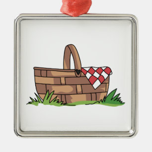 ORNAMENTO DE METAL PICNIC BASKET
