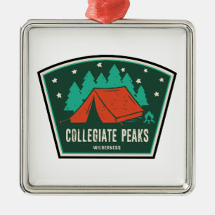 Ornamento De Metal Picos Collegiate Wilderness Colorado Acampamento