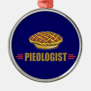 Ornamento De Metal Pie Engraçado