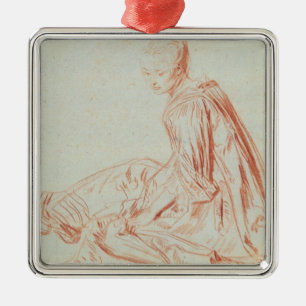 Ornamento De Metal Pierre um sorriso da mulher de Renoir  