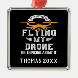 Ornamento De Metal Piloto Multirotor de Drones Personalizado