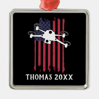 Ornamento De Metal Piloto Multirotor de Drones Personalizado