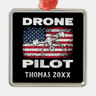 Ornamento De Metal Piloto Multirotor de Drones Personalizado