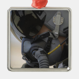 Ornamento De Metal Piloto senta-se em seu Thunderbolt II A-10