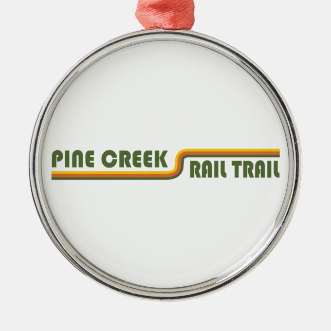 Ornamento De Metal Pine Creek Rail Trace (Frente)