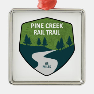 Ornamento De Metal Pine Creek Rail Trace