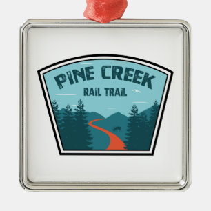 Ornamento De Metal Pine Creek Rail Trace