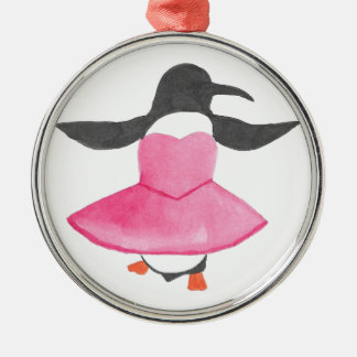 Ornamento De Metal Pinguim do balé