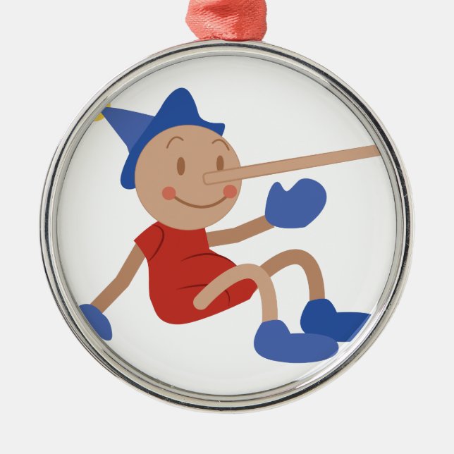 Ornamento De Metal Pinocchio (Frente)