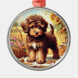 Ornamento De Metal Pintura de Lagotto Romagnolo