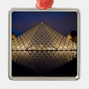 Ornamento De Metal Pirâmide do Louvre pelo arquiteto I.M. Pei em