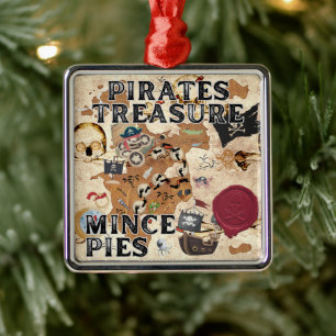 Ornamento De Metal Pirates Treasure - Mince Pies