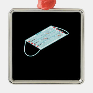 Ornamento De Metal Piscina Nadadora Face Máscara Máscara Meme Gag T