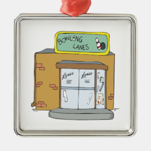 Ornamento De Metal Pistas da boliche