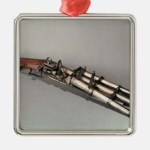 Ornamento De Metal pistola Triplo-barrelled