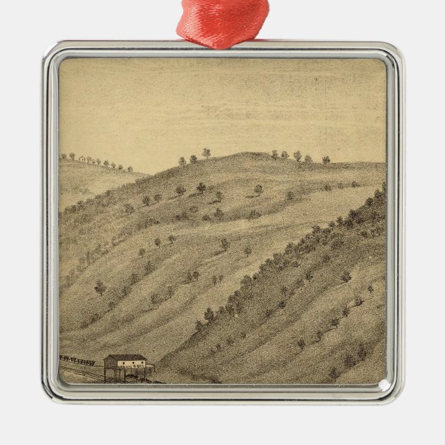 Ornamento De Metal Pittsburgh (Pensilvânia) (Frente)